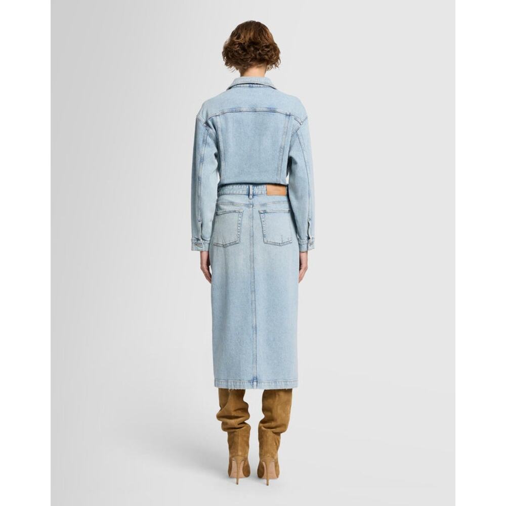 7 For All Mankind Relaxed Denim Dress - Picture 3 of 12